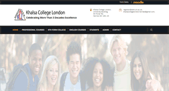 Desktop Screenshot of khalsacollegelondon.com